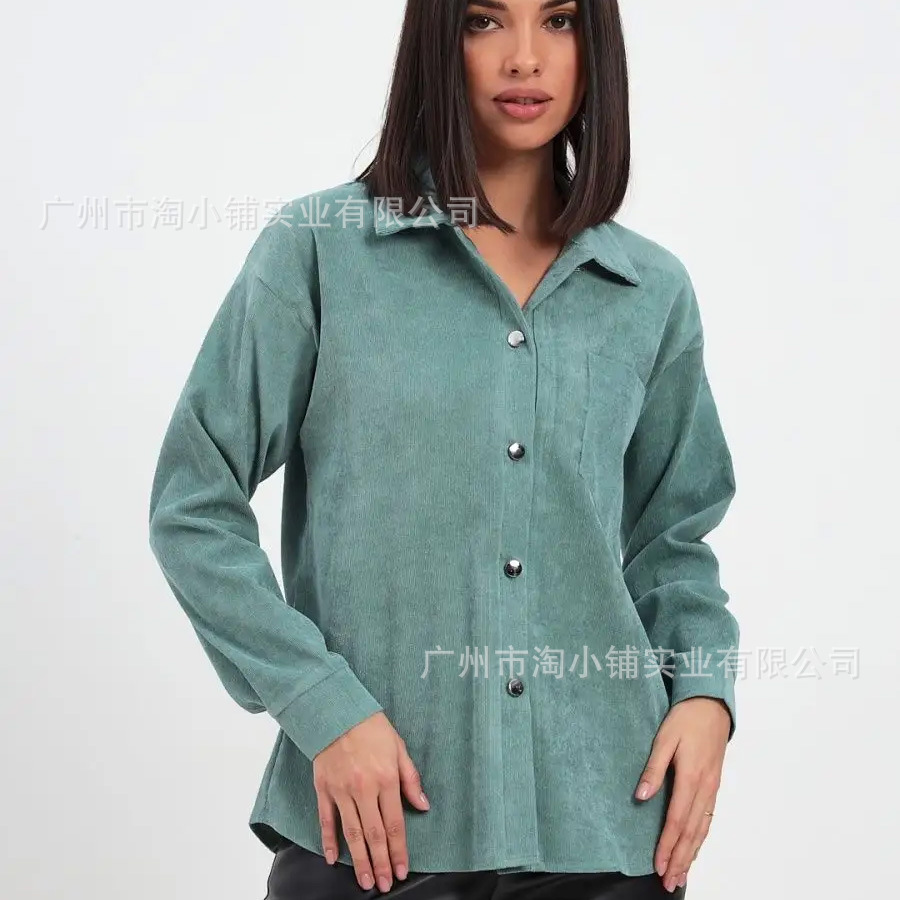 Wholesale 2025 Spring and Autumn New Women's Clothing European and American Street Fashion Urban Leisure Multicolor Loose Comfortable Shirt Women