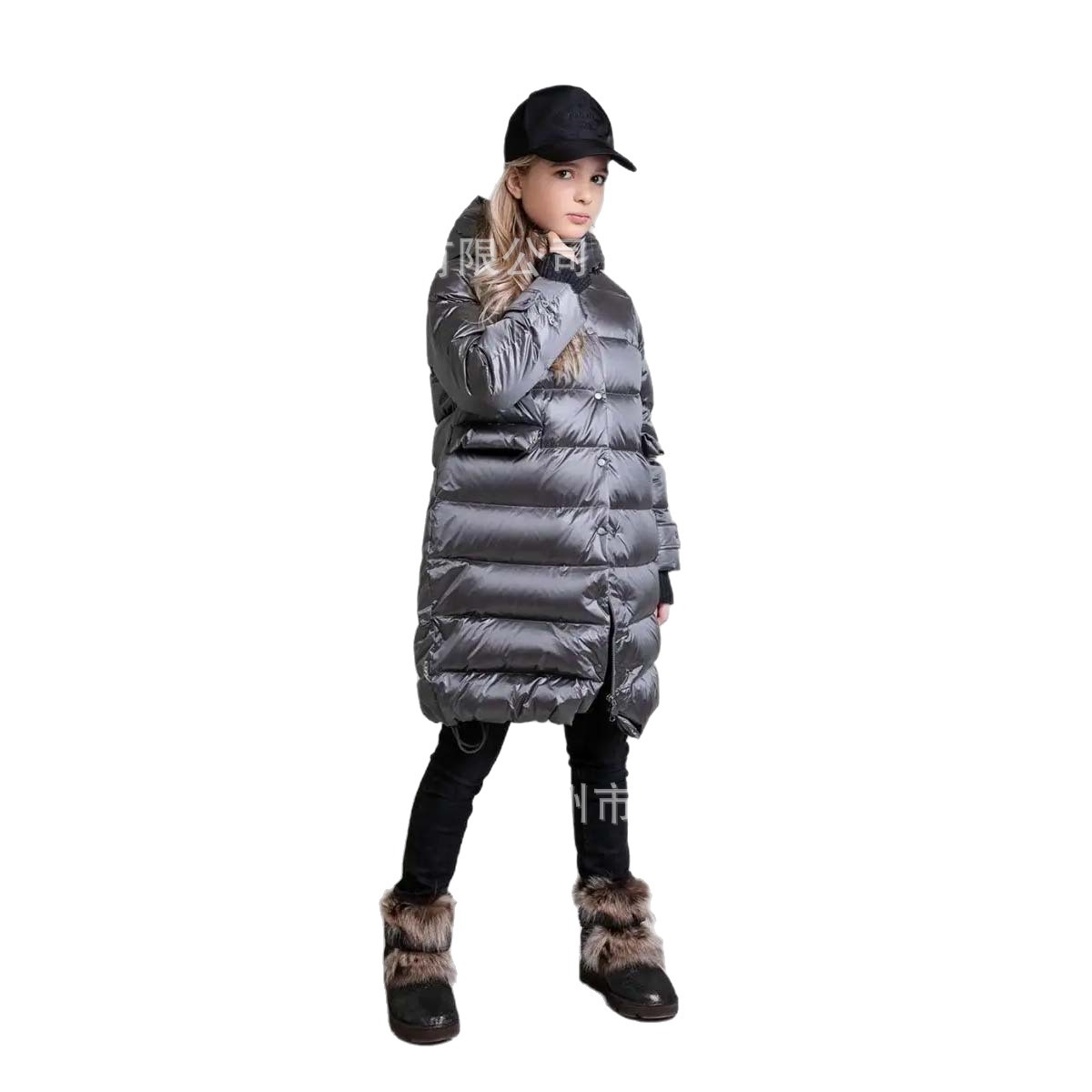 2025 New Style No-Wash Glossy Cotton Jacket for Women, Showing Elegant and Western Style, Long Korean Style Large Size Fashionable Thickened Jacket