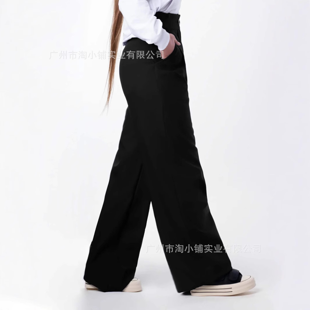 2025 Spring Cash Micro Wide Leg Pants High Waist Pants Premium Pants Thickened fleece-lined Winter Women's Pants
