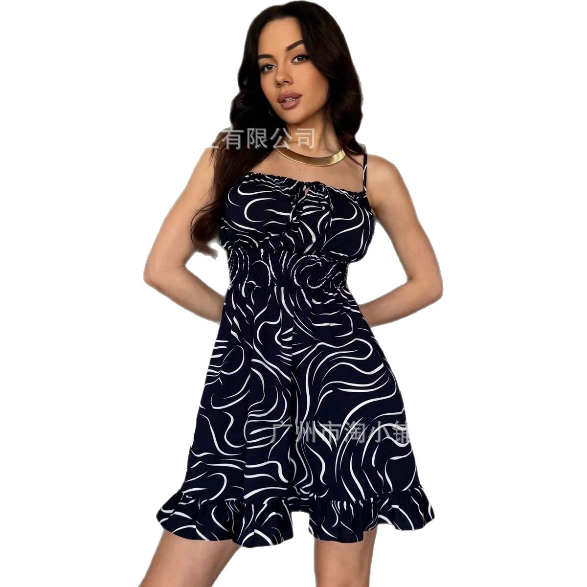 Summer 2025 Slim French Suspender Skirt, Fashionable Loose Long Skirt, Waist and Chest-Revealing New Style Skirt Dress