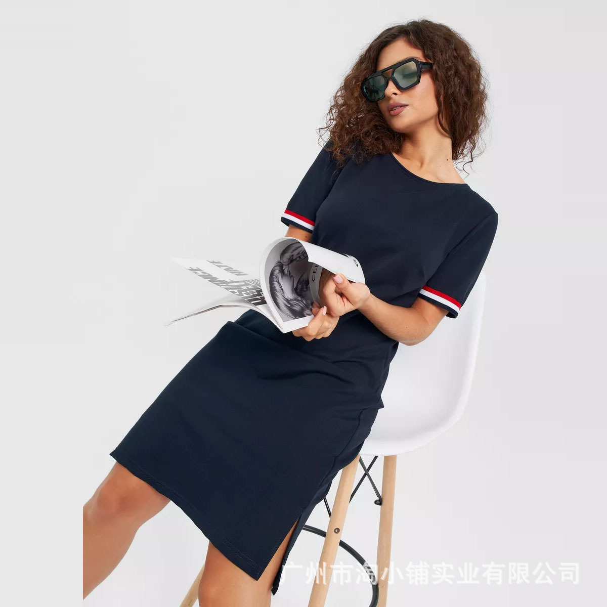 2024 Joker simple factory direct wholesale women's new fashion round neck short sleeve T-shirt summer casual short sleeve.