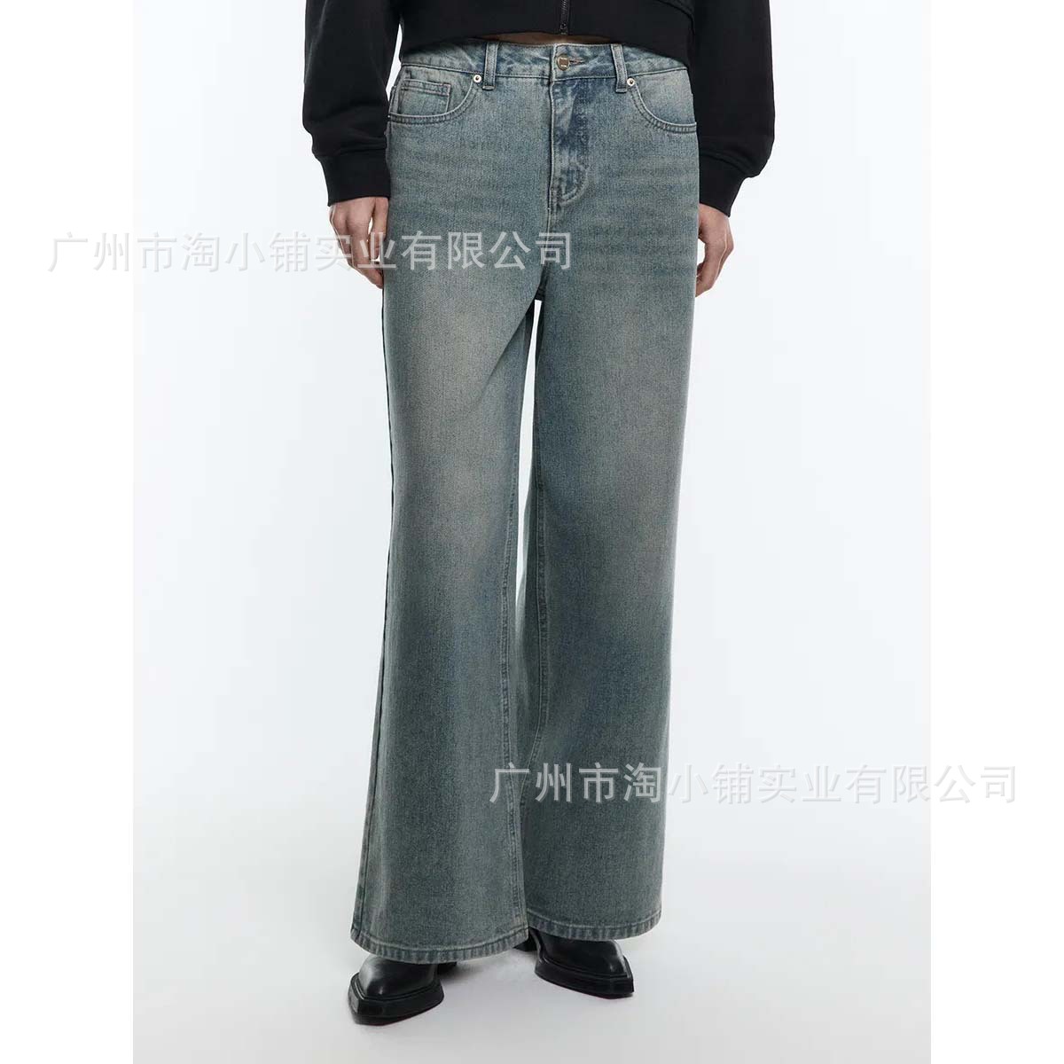 Wide Leg Pants Women's Autumn Loose High Waist Slimming Jeans 2025 New All-match Retro Straight Women's Jeans