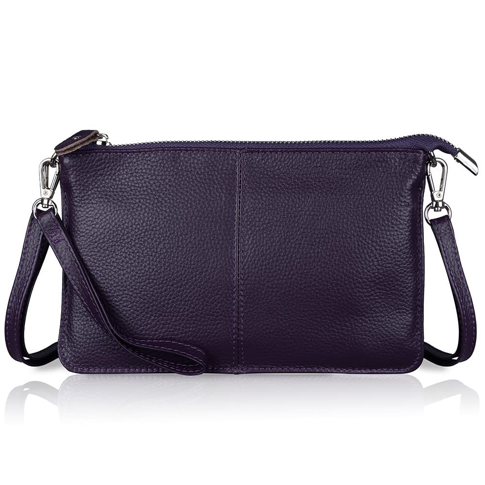 2025 Fashion Women's Bag First Layer Cowhide Women's Wrist Shoulder Crossbody Bag Genuine Leather Mobile Phone Bag Women's Clutch Bag