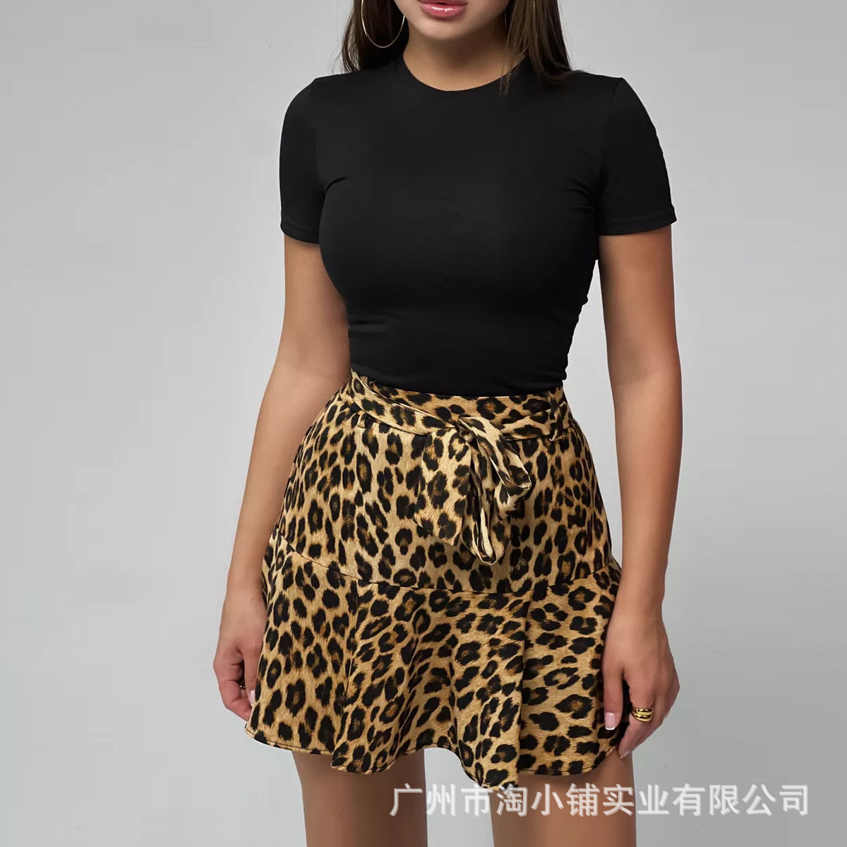 Wholesale 2024 new simple ladies solid color short sleeve T-shirt Spanish cotton knitted breathable Joker casual.