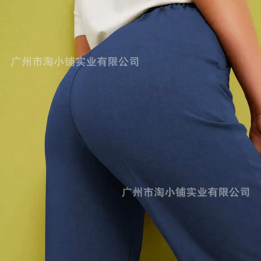 2025 New Women's Wide Leg Pants Work Business Casual High Waist Dress Pants Trousers Office Casual Suit Long