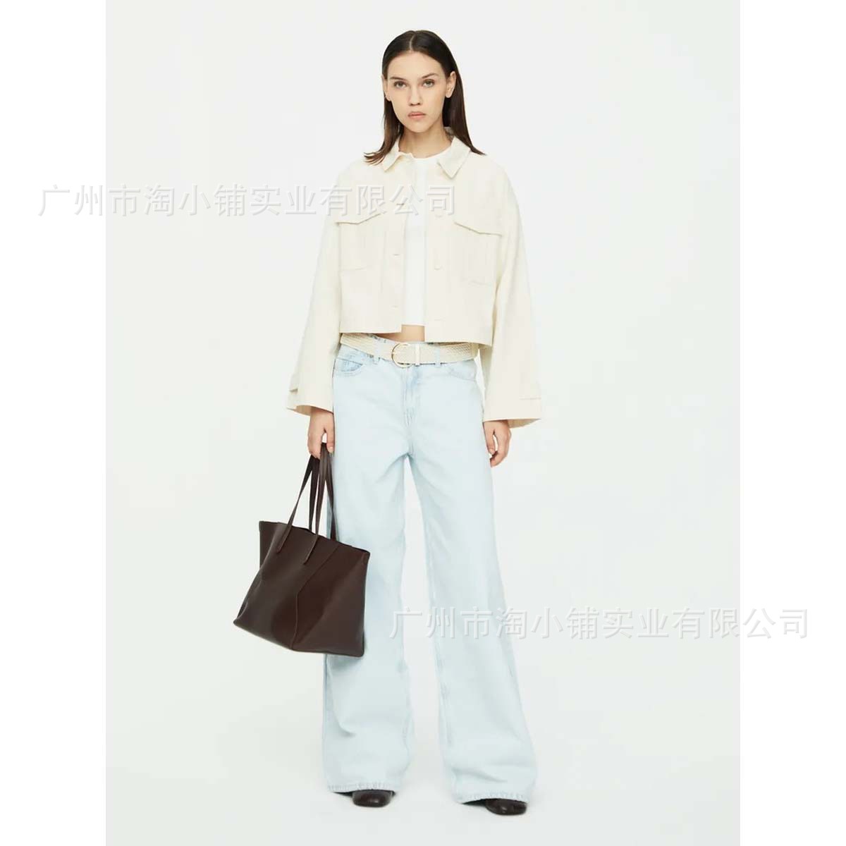 Trendy Fashion 2025 Spring and Summer Casual Lazy Straight-Leg Jeans for Women Versatile Slimming Wide-Leg Women's Floor-Length Pants