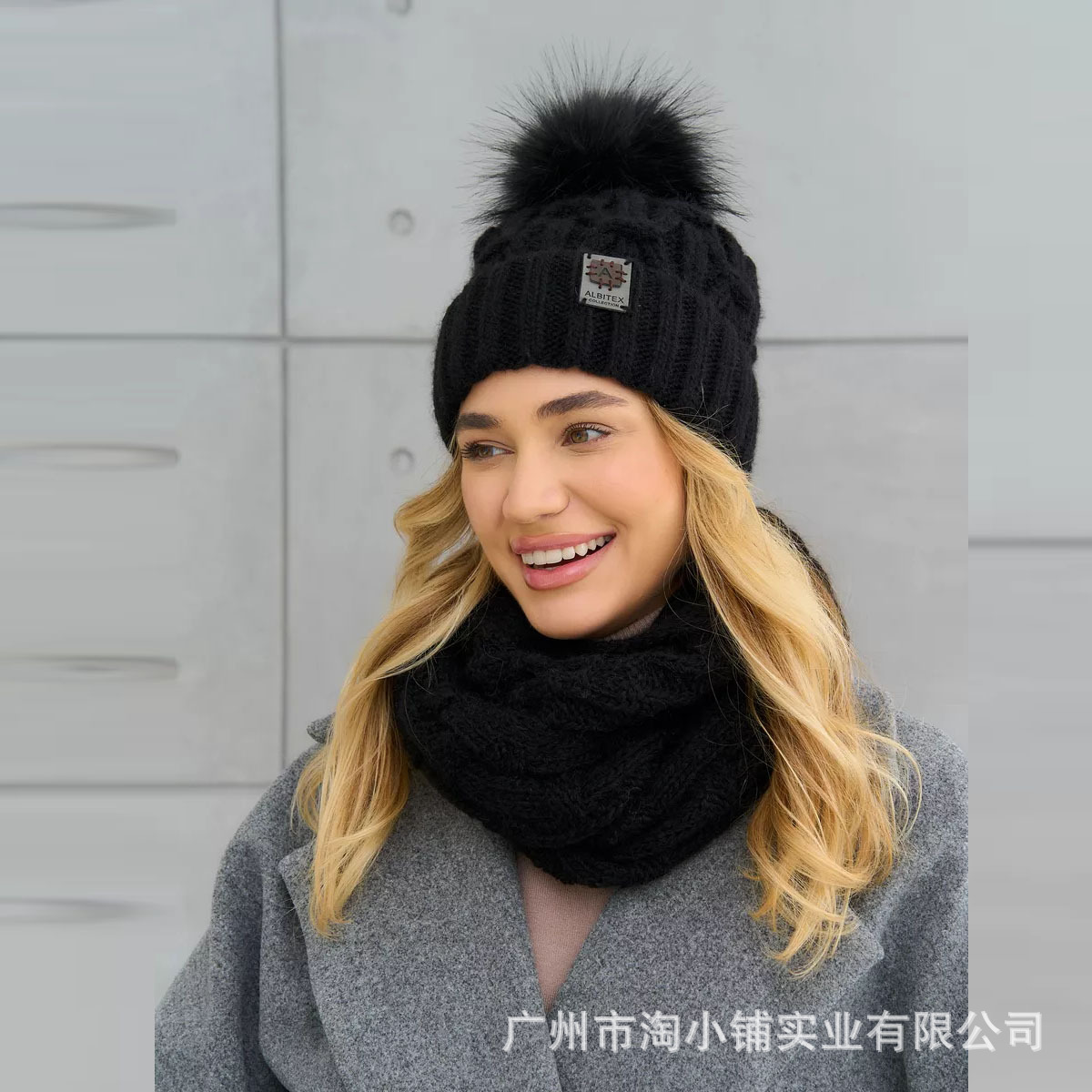 2024 new hat autumn and winter Europe and the United States warm wool hat wool ball knitted hat warm Joker ins European and American trend.