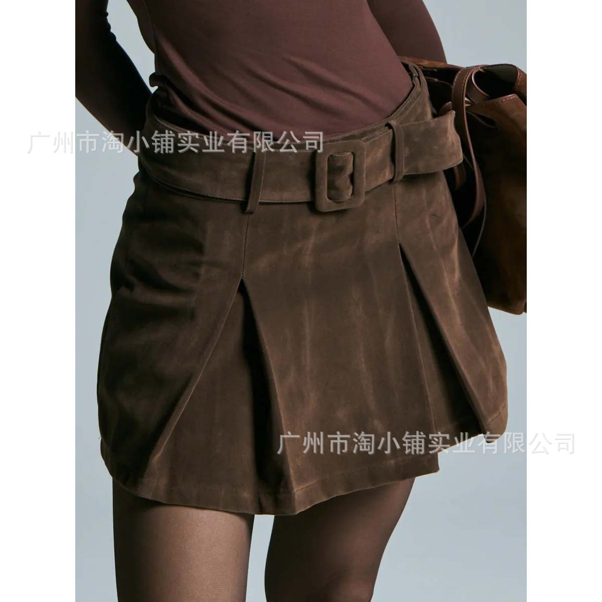 2025 Retro Style Short Pleated Skirt Women's Autumn and Winter Skirt Short Skirt Women's Skirt Retro High Waist Slimming Skirt