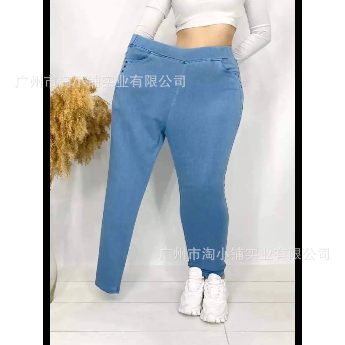 2025 High Waist Belly Tight Skinny Jeans Women Autumn and Winter New Slim-Fit Stretch Tight High Waist Cropped Women's Pencil Pants